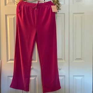 New Mix Magenta Lounge Pants w/flare leg & pockets